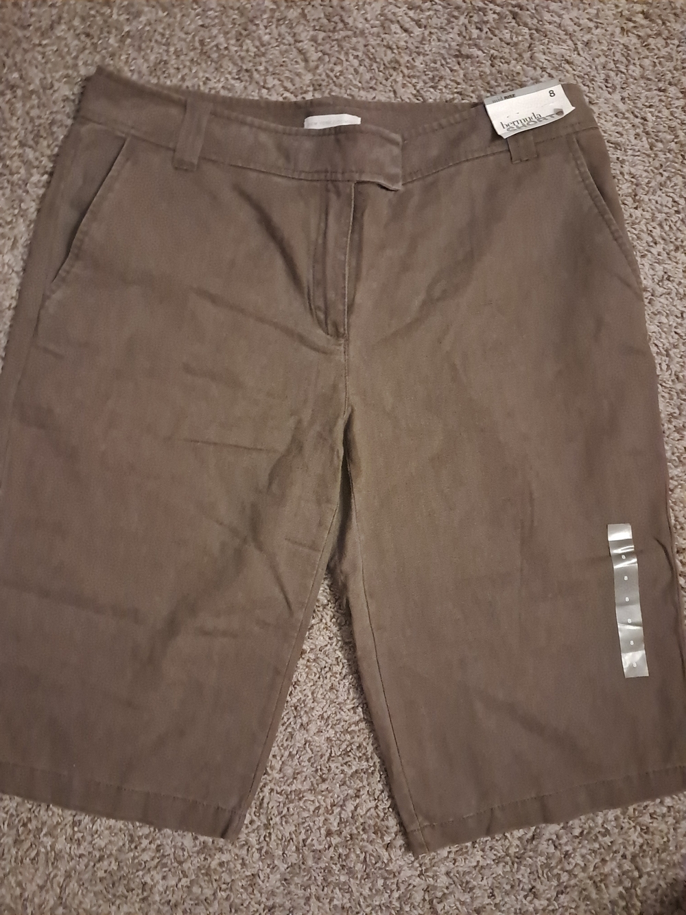 New York & Company Brown Bermuda Shorts
